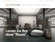 Tablet Screenshot of fliesen-strobl.com